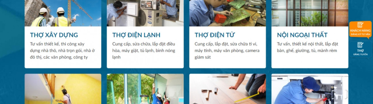 Thiết kế web chất lượng - Website dịch vụ, tiện ích