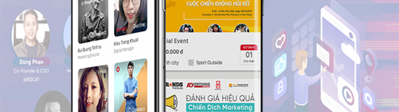 Thiết kế mobile app UAN Connect – Cộng đồng Marketing & Truyền thông