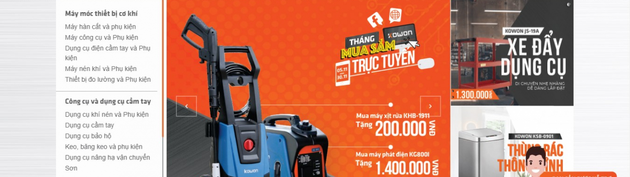 Thiết kế web bán hàng theo yêu cầu doanh nghiệp Kowon