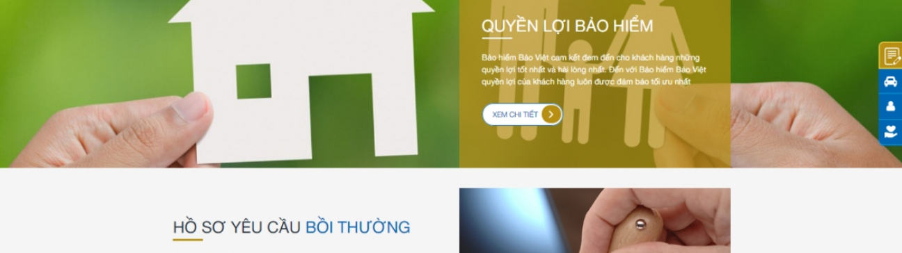 Thiết kế website giới thiệu công ty - Bảo Hiểm Bảo Việt