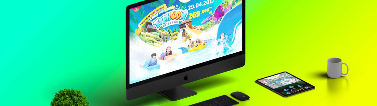 THIẾT KẾ WEBSITE TRUNG TÂM VUI CHƠI TYPHOON WATER PARK - SUN WORLD