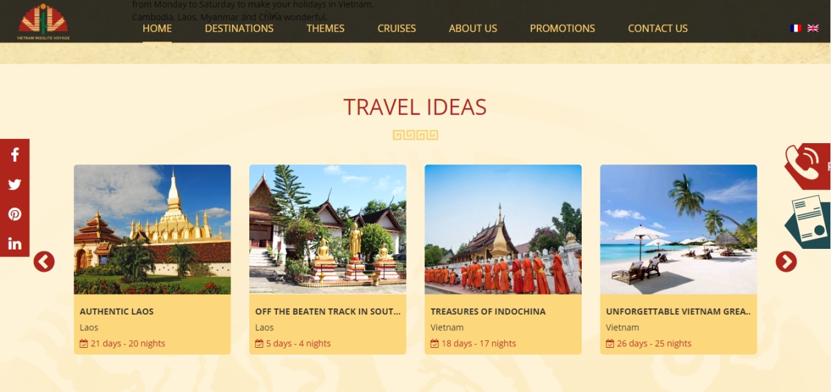 thiet ke website du lich 