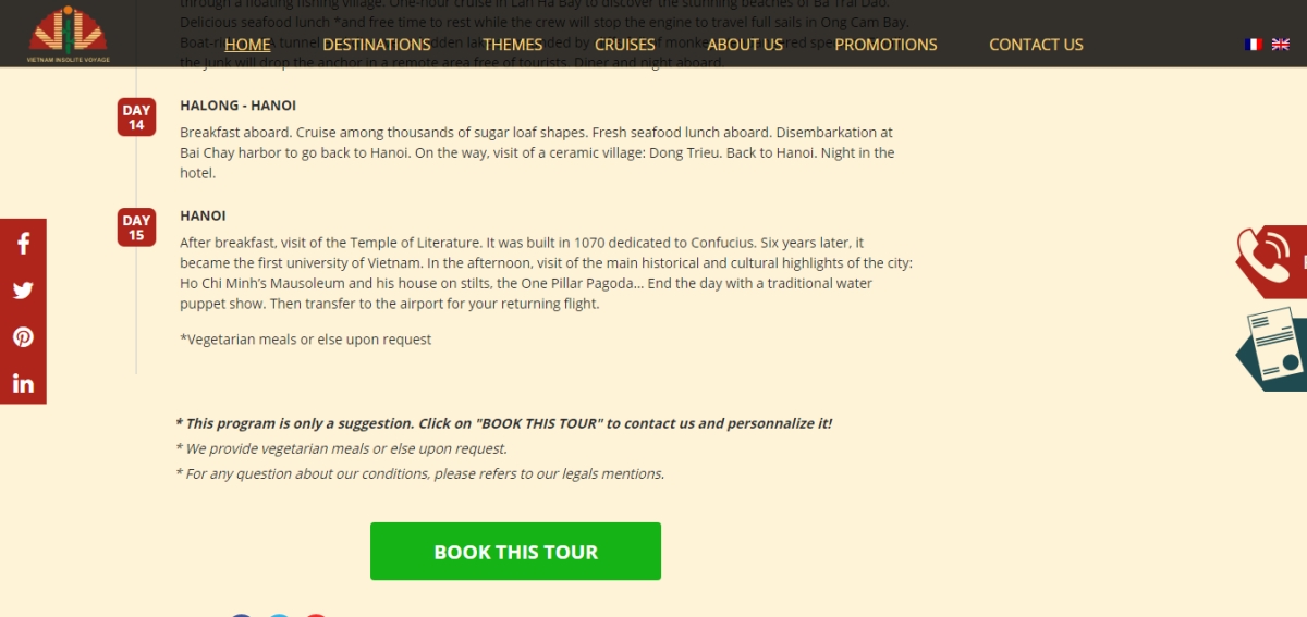 thiet ke website du lich 