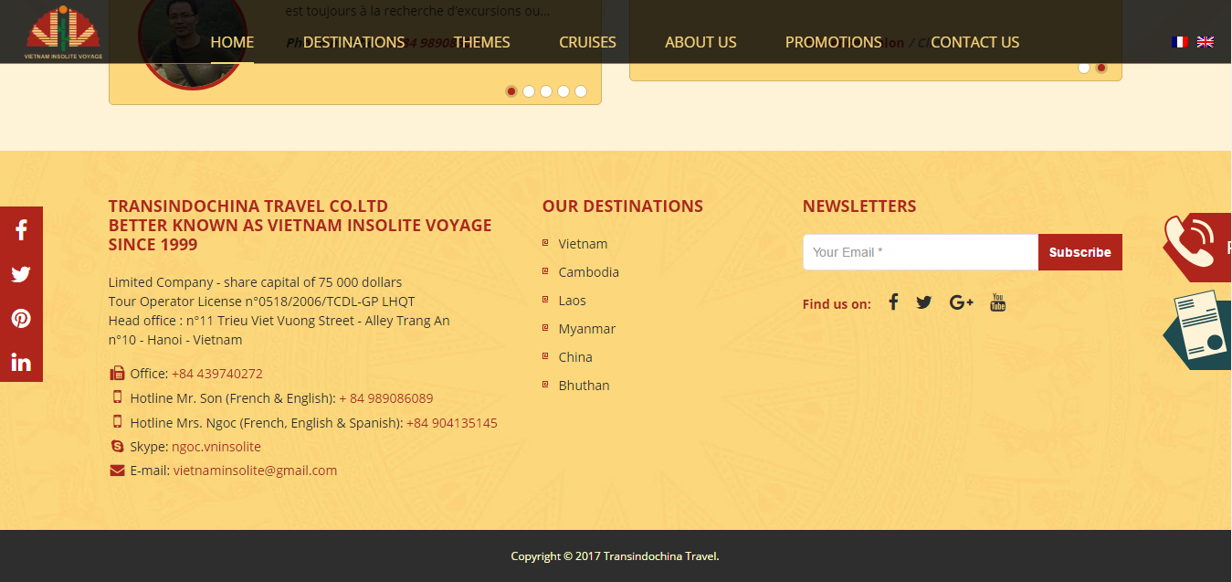 thiet ke website du lich 