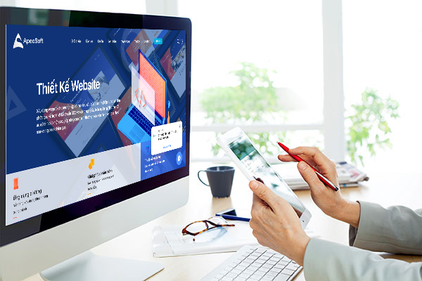 giao diện website của Apecsoft