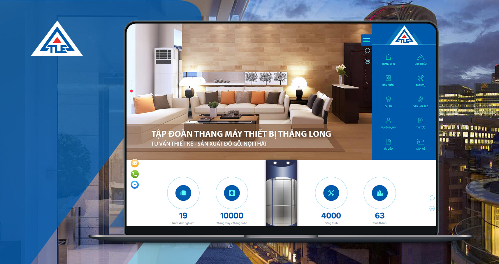 thiết kế website tập đo&agrave;n uy t&iacute;n