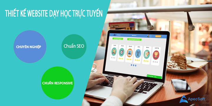 thiết kế web dạy học trực tuyến 